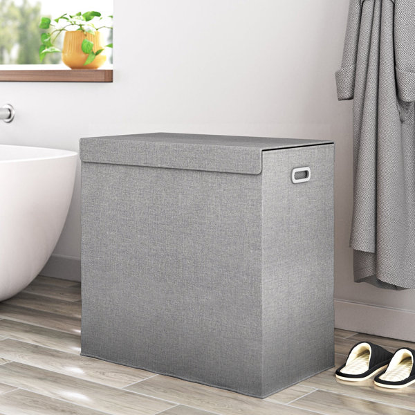 Dotted Line™ Double Laundry Hamper with Lid & Reviews Wayfair